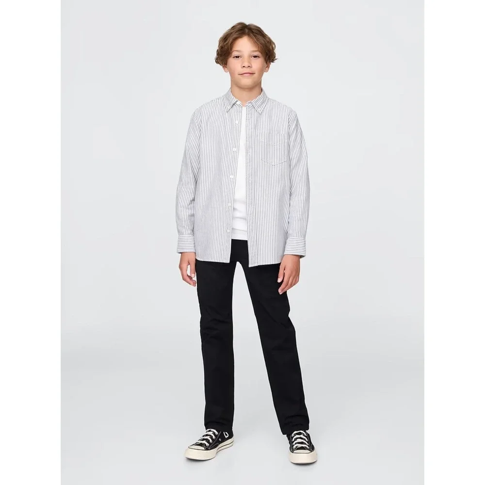 Gap Kids Boys 14 Stretch Chino Uniform Ponte Pants black NWT LOT BACK TO SCHOOL